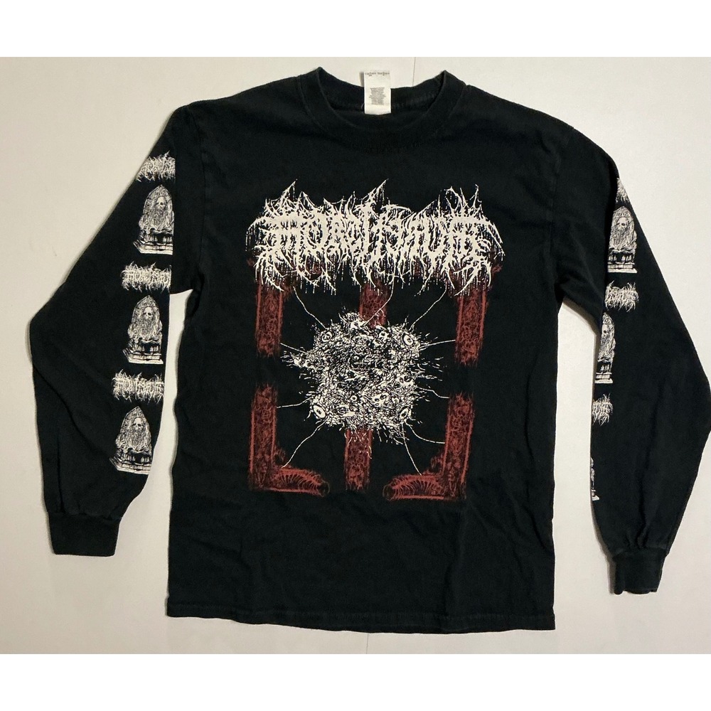 Mortiferum Metal Band Black Death Metal Long Sleeve Shirt Mens S  Graphic Tee
